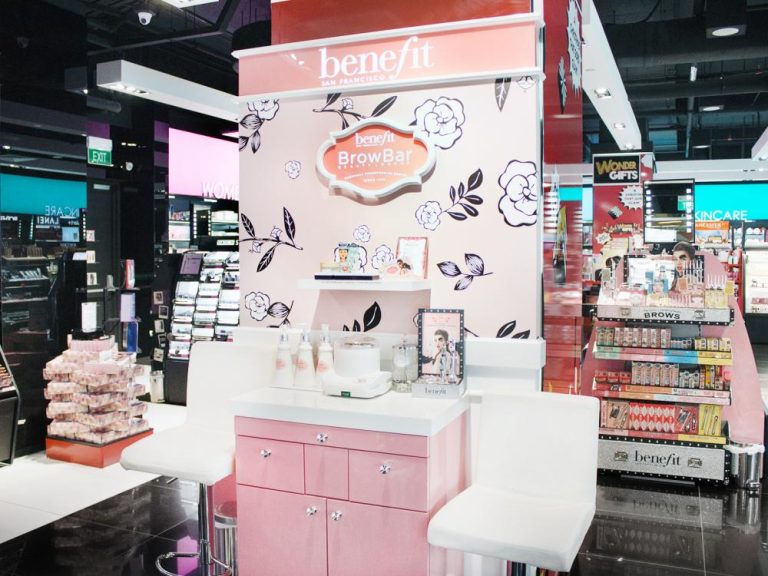 Benefit Cosmetics BrowBar Lounge NEX Facialsingapore